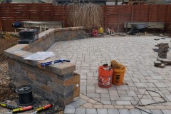 Patio & Wall in Progress