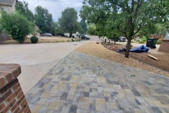 Front Pavers & Rock