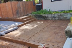 Colored Stamped Concrete Steps