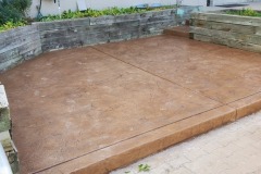 Colored Stamped Concrete Patio