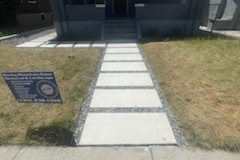 Poured in Place Concrete Steppers